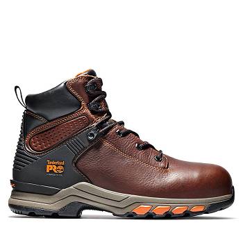 Timberland Férfi PRO Hypercharge 6" Comp Toe Munkavédelmi Bakancs Gesztenyebarna